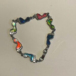 A foot mood changing bracelet